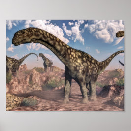 Argentinosaurus-Dinosaurier Poster