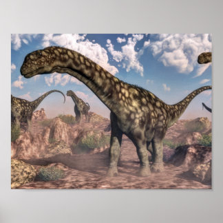 Argentinosaurus-Dinosaurier Poster