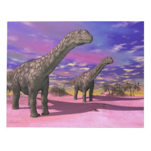 Argentinosaurusdinosaurier - 3D übertragen Notizblock