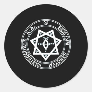 Argentum Astrum Siegel Om Thelema Magick Occult Wi Runder Aufkleber