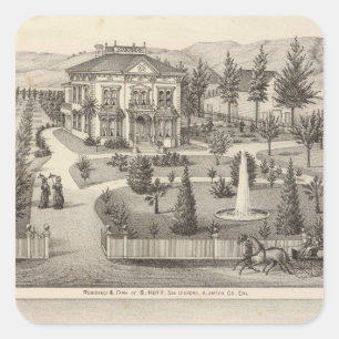 Ärger, Owen-Wohnsitze Quadratischer Aufkleber