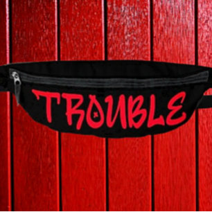 ÄRGER   Rote Graffiti-Fanny-Pack Bauchtasche