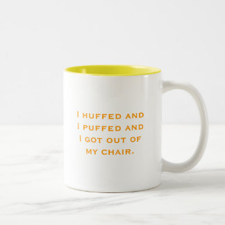 Ärger und Hauch Zweifarbige Tasse