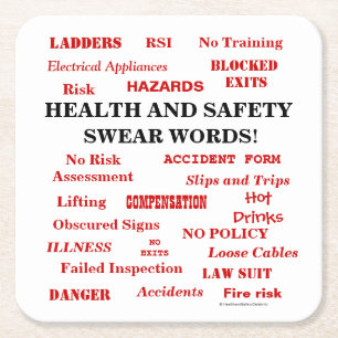 Ärgerlich lustige Witz-Gesundheits-u. Rechteckiger Pappuntersetzer