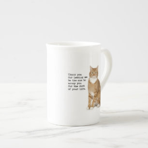 Ärgerliche Katzen-Tasse Prozellantasse