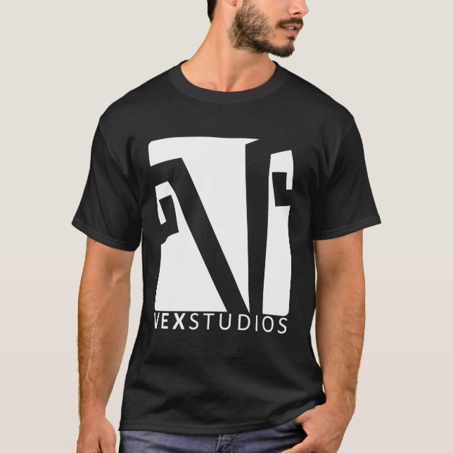 Ärgern Sie Studio-weißen Logo-T - Shirt (Vorderseite)