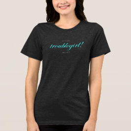 Ärgernis! (elektrisch blau) Tri-Blend shirt