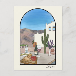 Argetina Watercolor Postcard Postkarte