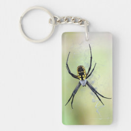 Argiope-Garten-Spinnen-Acryl-Schlüsselanhänger Schlüsselanhänger