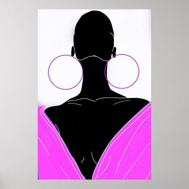 Argolas original - deep pink poster (Vorne)
