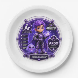 ARGON-Ballon Pappteller