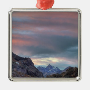 Argonaut Peak, Sonnenuntergang Ornament Aus Metall