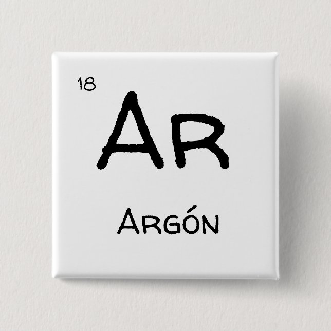 Argongas Button (Vorderseite)