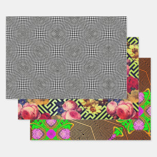 Argos Gatsby Op Art Sampler Geschenkpapier Set