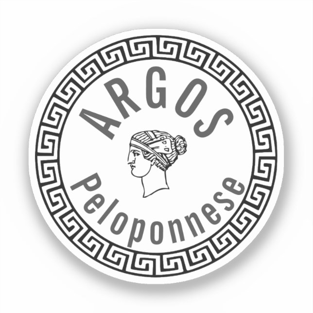 Argos - Peloponnes (Griechenland) Aufkleber (Vorderseite)