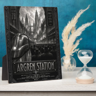 Argren Station Dystopische Zoltanis Plaza-Stadtlan Fotoplatte