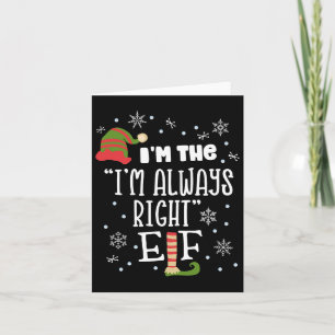Argue Elf Matching Family Group Weihnachten Weihna Karte
