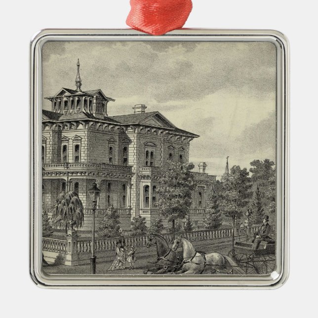 Arguello Wohnsitz Ornament Aus Metall (Vorne)