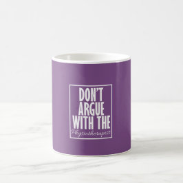 Argumentieren Sie nicht mit dem Kaffeetasse
