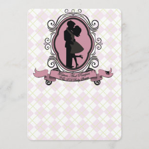 Argyl Baby Shower Einladung Golf Theme