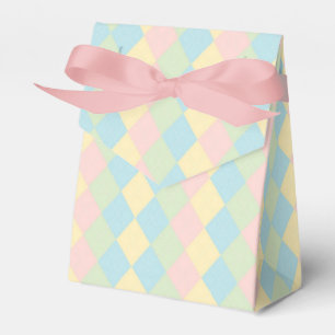 Argyle-Frühjahrs-/Ostergestaltung in Pastellfarben Geschenkschachtel