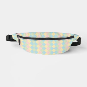 Argyle Frühling/Oster-Pastellfarben-Muster Bauchtasche