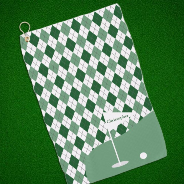 Argyle Golfen Golfhandtuch (Von Creator hochgeladen)
