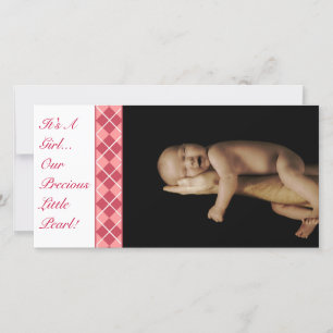Argyle - It's A Girl... Our Precious Little Pearl Ankündigung