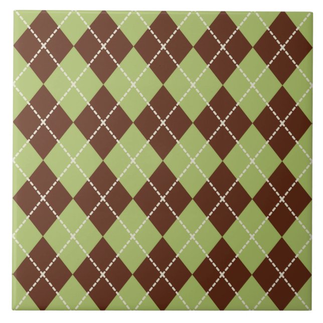 Argyle-Küchen-Untersetzer-Fliese Fliese (Vorderseite)