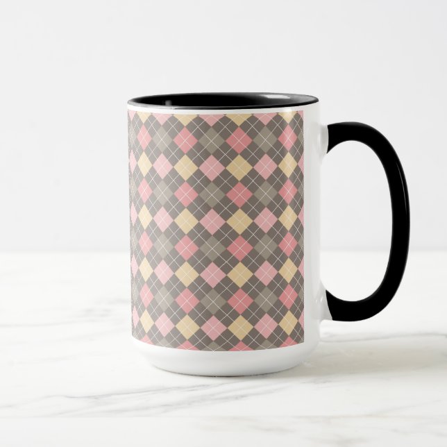 Argyle-Muster-Tasse Tasse (Rechts)