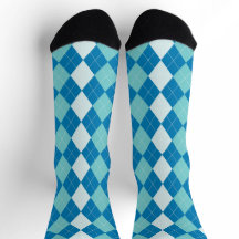 Argyle-Socken blaues Design