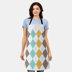 Argyle-Tartan-Schottisches Diamantmuster Schürze