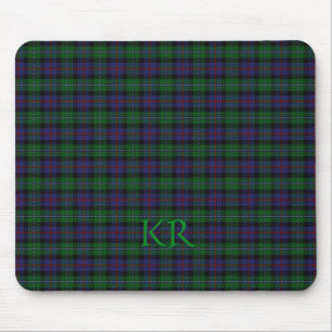 Argyll District Tartan mit Monogramm/Initialen Mousepad