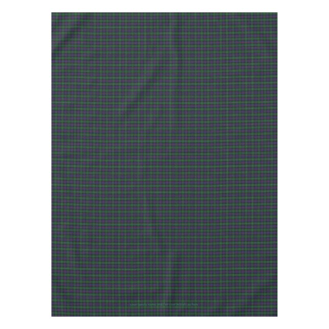 Argyll District Tartan mit Monogramm/Name Tischdecke (Vorderseite)
