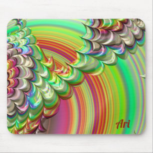 ARI ~ Eine Vielzahl von Zany Shades Fraktal Mouse  Mousepad