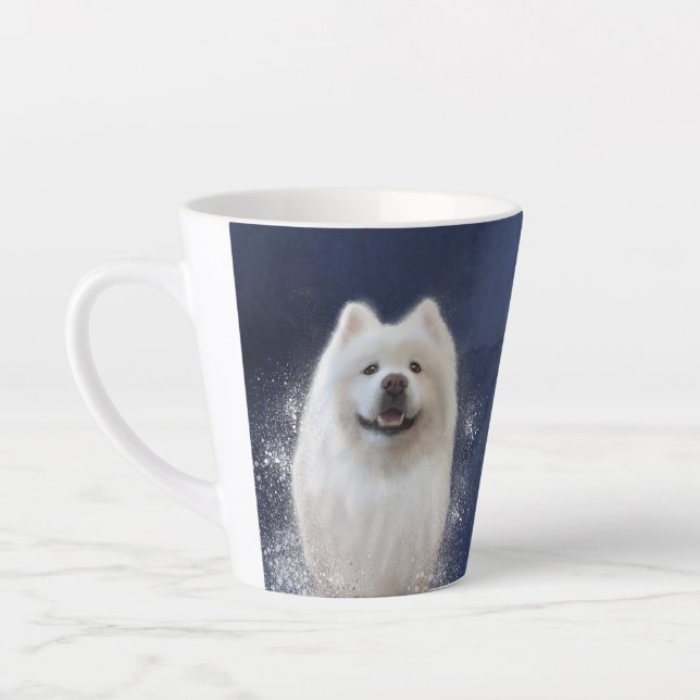 Ari the Samoyed collection BLUE Milchtasse (Links)