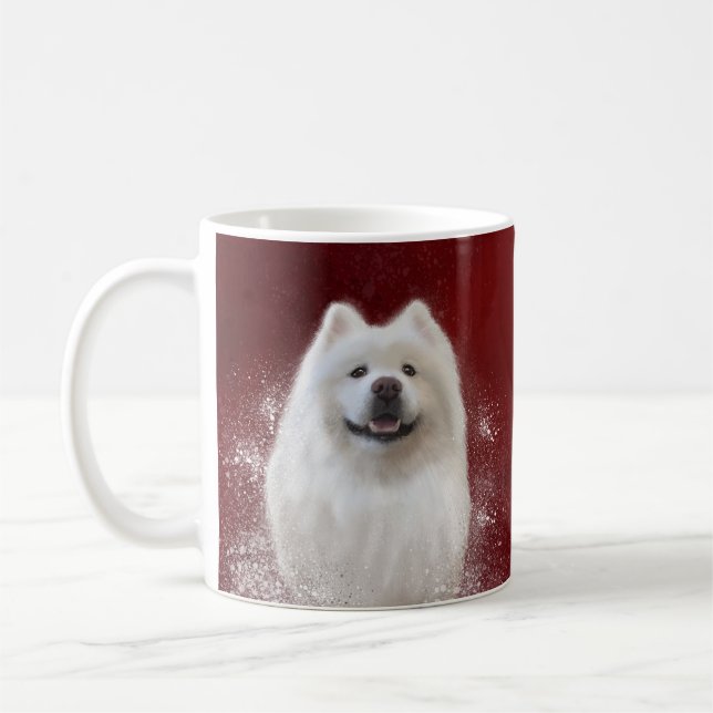 Ari the Samoyed Collection RED Kaffeetasse (Links)