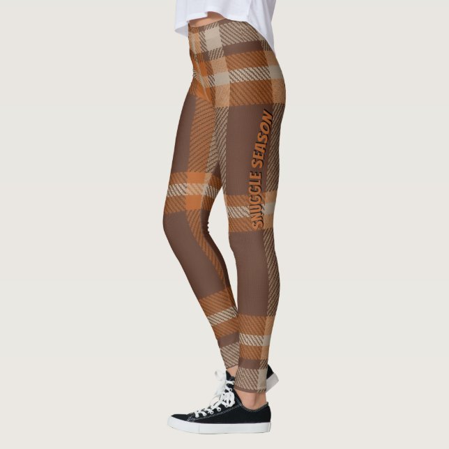 Aria Grace Herbst Plaid Muster Vol 11 Leggings (Links)