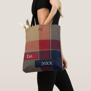 Aria Grace Kamel-Erbe Britisches Tartan Karo