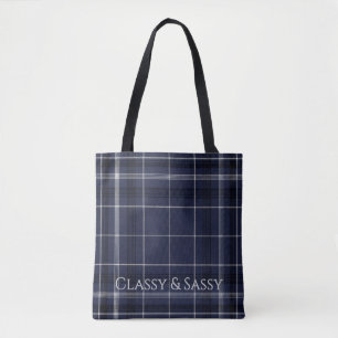 Aria Grace Midnight Eleganz Luxus-Karomuster