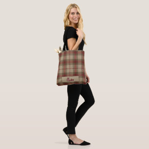 Aria Grace Olive & Weizen Rustikales Karomuster Na