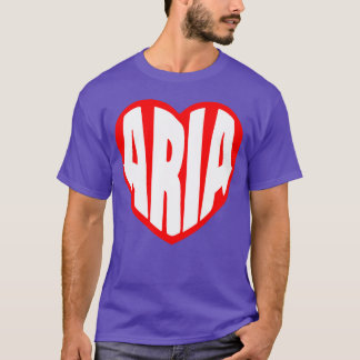 Aria in meinem Herzen lustig T-Shirt