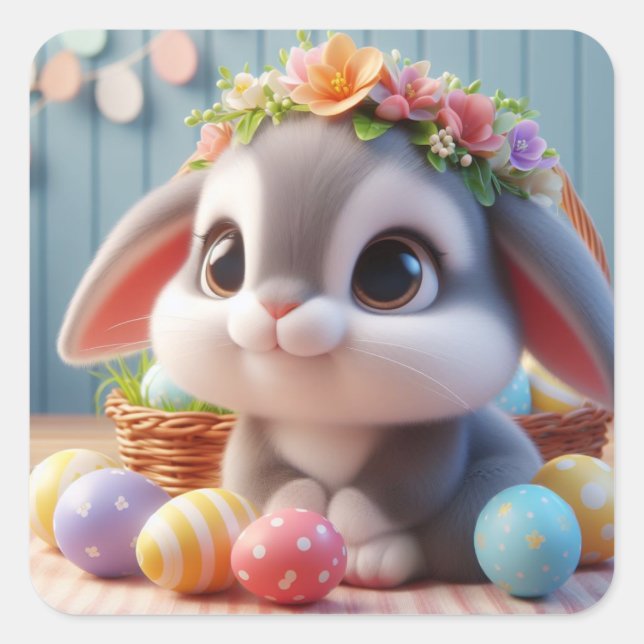 Aria Quadratischer Aufkleber (Vorderseite)