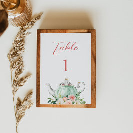 ARIA Tea Party 3.5 "x5" Tischnummer