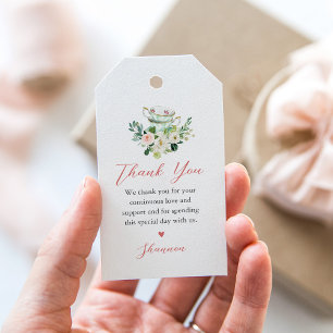 ARIA Tea Party Vielen Dank für Ihre Unterstützung Geschenkanhänger