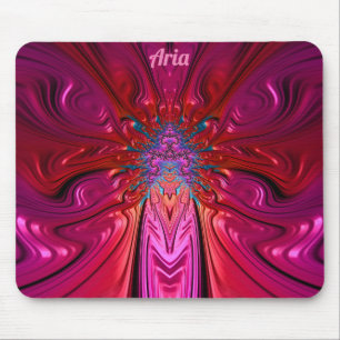 ARIA ~ Wild rosa und rote Maus Pad Mousepad