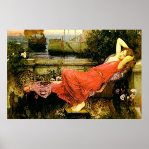 Ariadne (1898)~ Kunsthandwerkliche Leinwand Poster