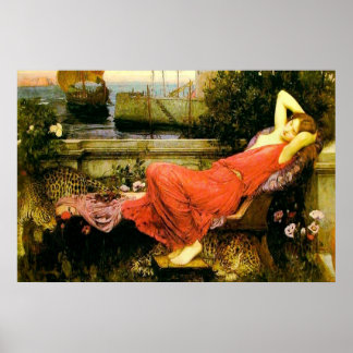 Ariadne (1898)~ Kunsthandwerkliche Leinwand Poster