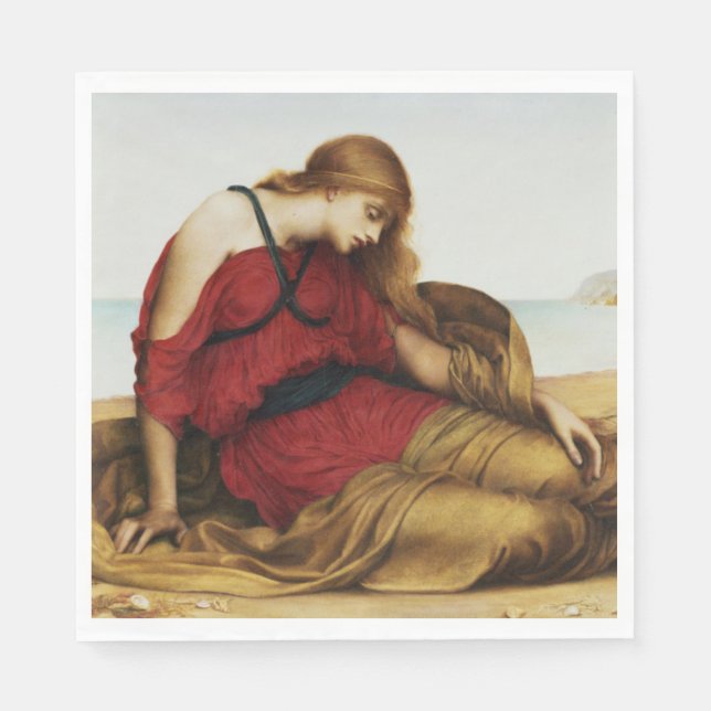 Ariadne in Naxos (klassischer griechischer Mythos) Serviette (Vorderseite)