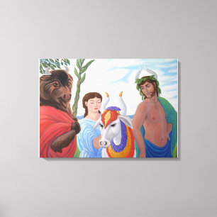 Ariadne und die heiligen Bullen Leinwanddruck